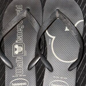 Disney Havaianas Black Flip Flops